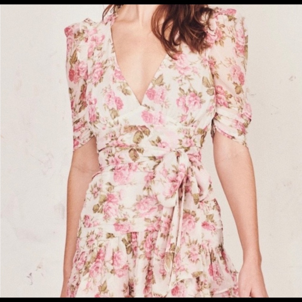 Loveshackfancy Arlo Silk Dress Size 6